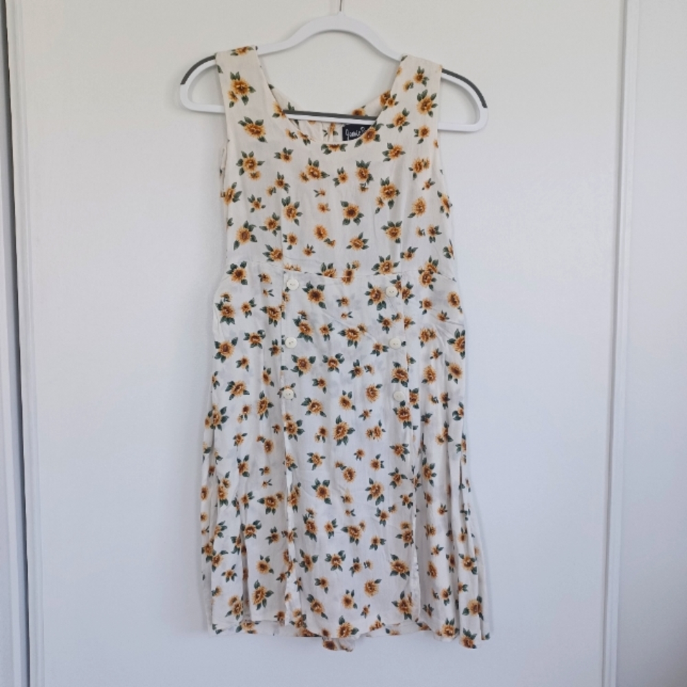 Sunflower summer dress with shorts